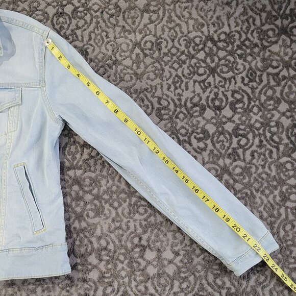 Lularoe Harvey Floral Embroidered Denim Jacket Size S - Picture 11 of 12